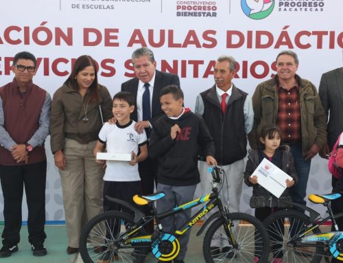 Entrega Gobernador David Monreal infraestructura educativa y carretera en Fresnillo con inversión superior a 18 millones de pesos